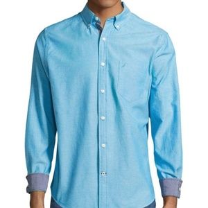 Nautica Men's Calypso Blue Button Down Shirt